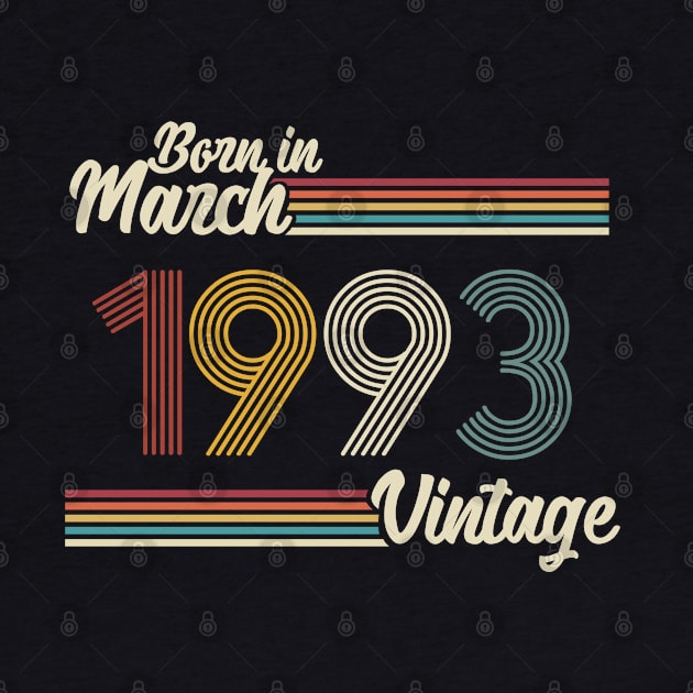 Vintage Born in March 1993 by Jokowow